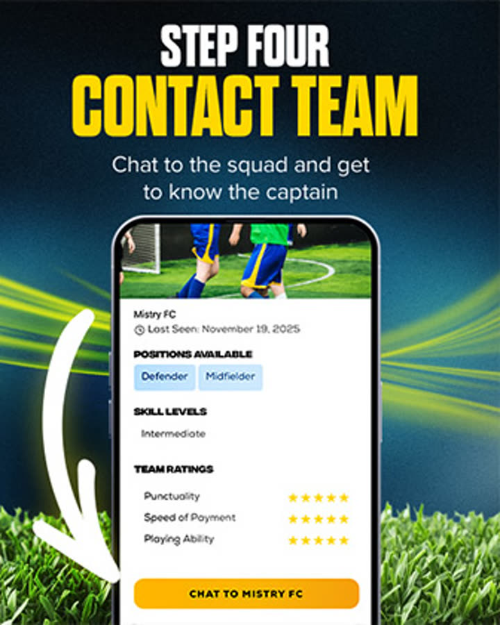 Find a team — step 5