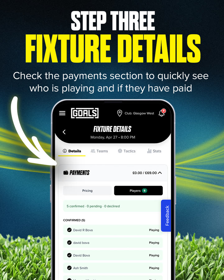 Squad payments — step 3